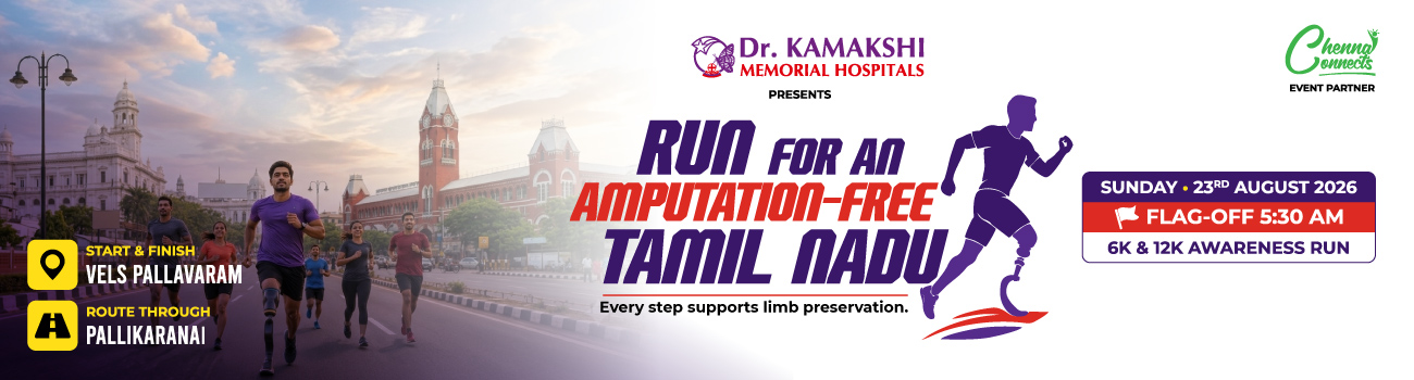 Run for an Amputation-Free Tamil Nadu (Aug 23, 2026 - Aug 23, 2026) - Dr. KMH